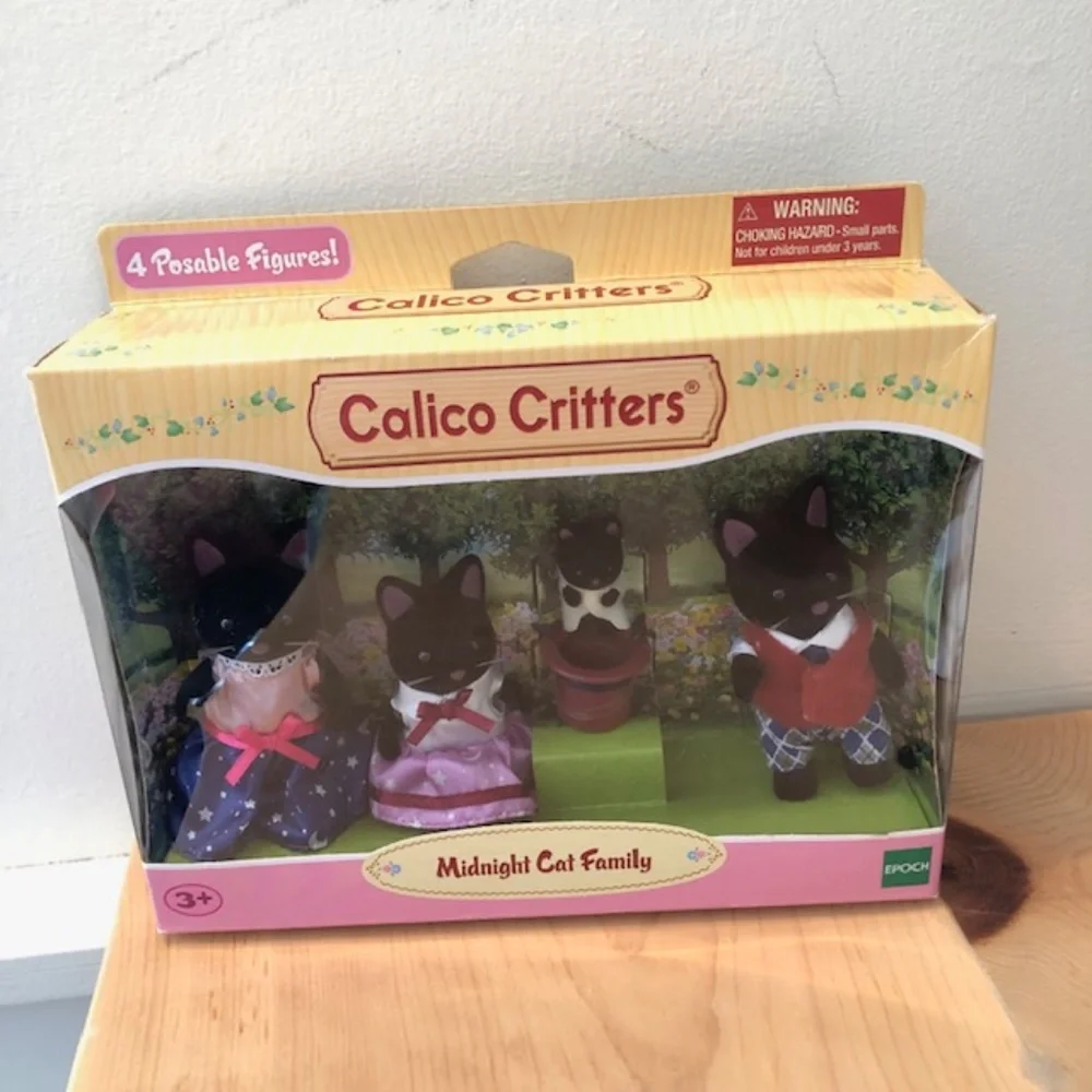 New Calico Critters Midnight Cat Family - Picture 13 of 13